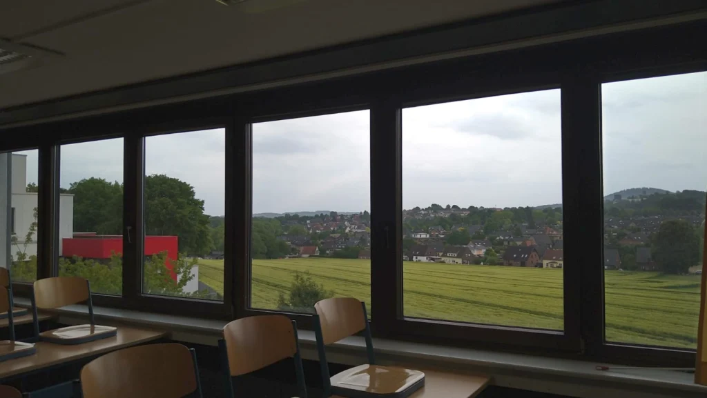 Blick aus unserem alten Klassenzimmer